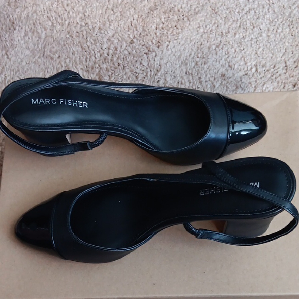 Marc Fisher Black Patent Heels